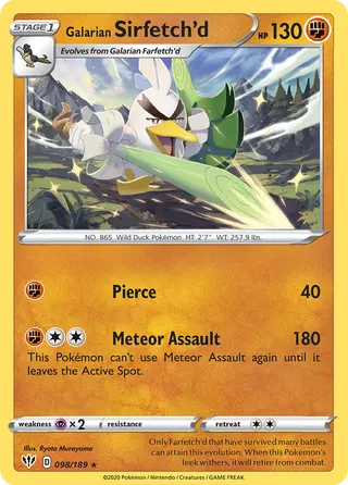 Carta Sirfetch'd de Galar