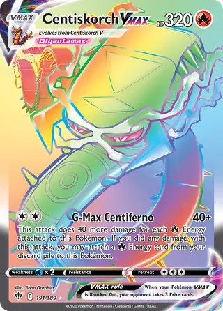 Carta Centiskorch VMAX