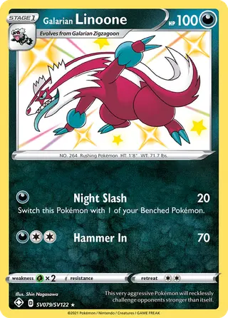 Carta Linoone de Galar