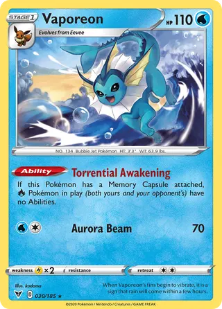 Carta Vaporeon