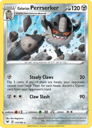 Carta Perrserker de Galar