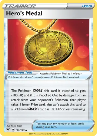 Carta Medalha do Herói