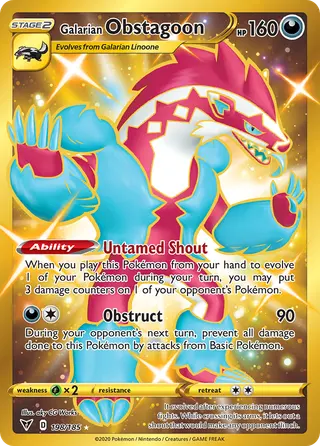 Carta Obstagoon de Galar
