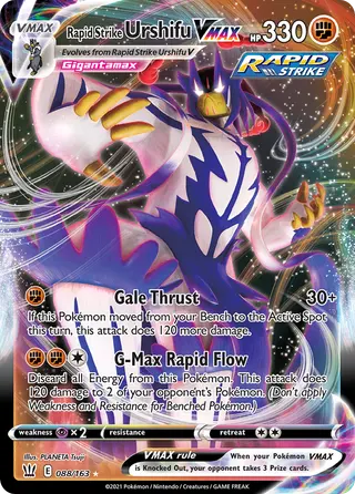 Carta Urshifu Golpe Fluido VMAX