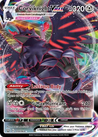 Carta Corviknight VMAX
