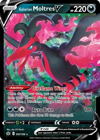 Carta Moltres de Galar V