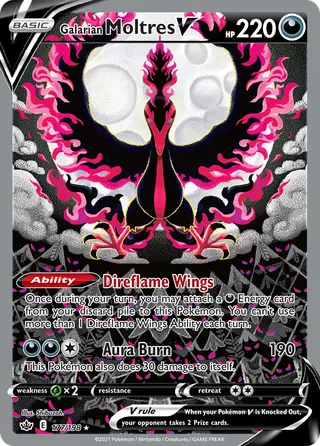 Carta Moltres de Galar V