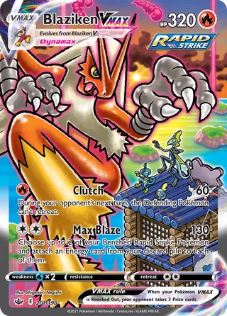 Carta Blaziken VMAX