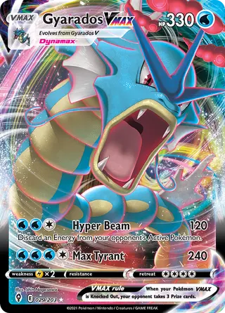 Carta Gyarados VMAX