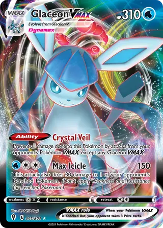 Carta Glaceon VMAX