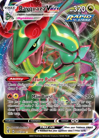 Carta Rayquaza VMAX