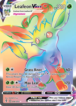 Carta Leafeon VMAX