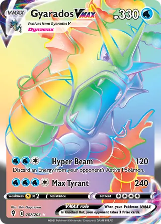 Carta Gyarados VMAX