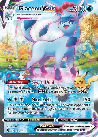 Carta Glaceon VMAX
