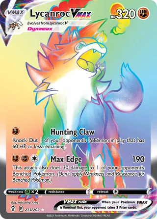 Carta Lycanroc VMAX