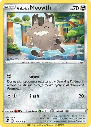 Carta Meowth de Galar
