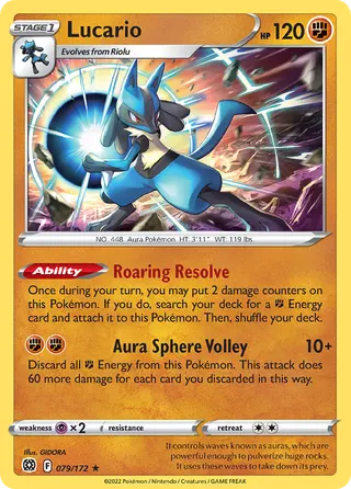 Carta Lucario