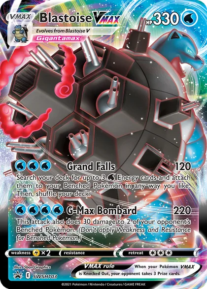 Carta Blastoise VMAX