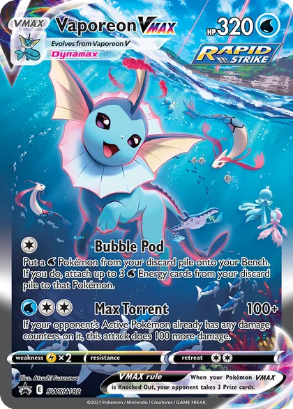 Carta Vaporeon VMAX