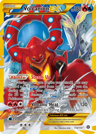 Carta Volcanion EX