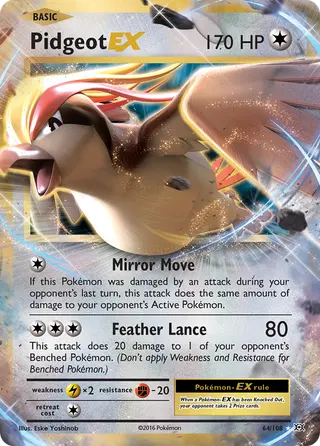 Carta Pidgeot EX