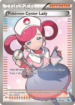 Carta Dama do Centro Pokémon