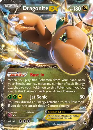 Carta Dragonite EX