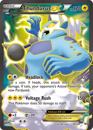 Carta Thundurus EX