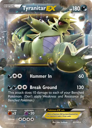 Carta Tyranitar EX