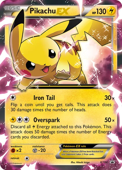 Carta Pikachu EX