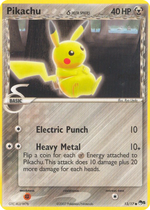 Carta Pikachu δ