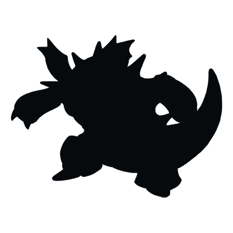 Silhueta de Nidoking