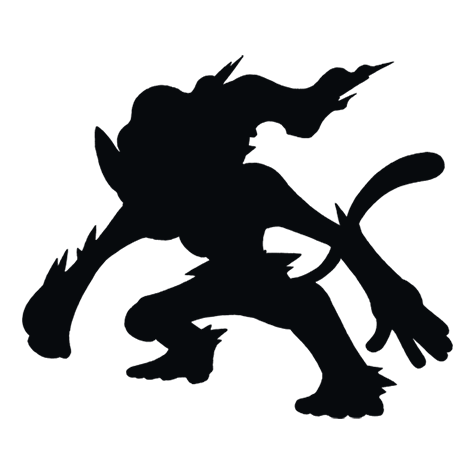 Silhueta de Infernape