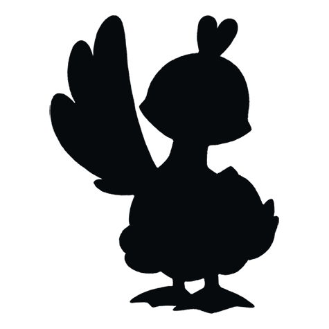Silhueta de Ducklett