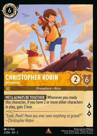 Carta Christopher Robin - Adventurer
