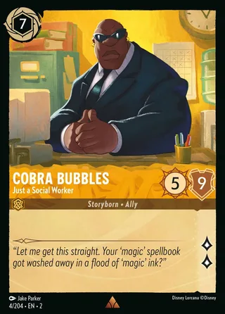 Carta Cobra Bubbles - Just a Social Worker