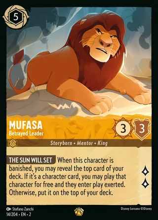 Carta Mufasa - Betrayed Leader