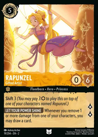 Carta Rapunzel - Gifted Artist