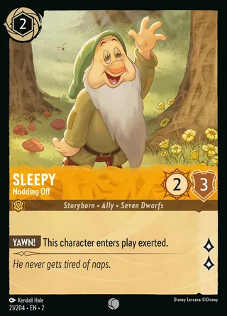 Carta Sleepy - Nodding Off