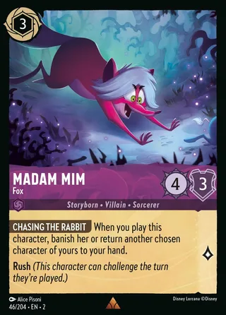 Carta Madam Mim - Fox