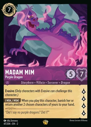 Carta Madam Mim - Purple Dragon