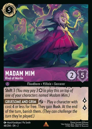 Carta Madam Mim - Rival of Merlin