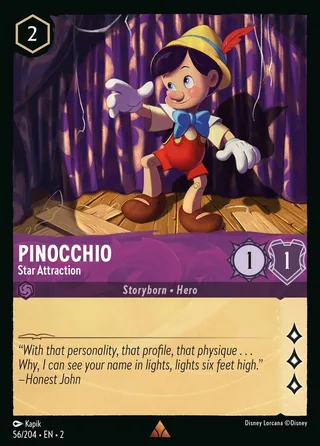 Carta Pinocchio - Star Attraction