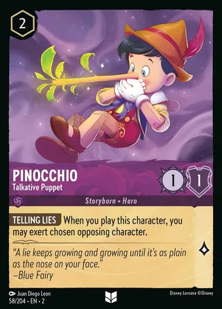 Carta Pinocchio - Talkative Puppet