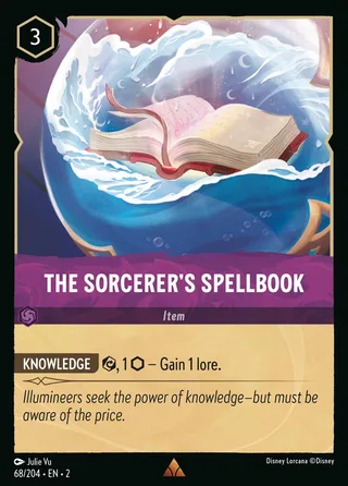 Carta The Sorcerer's Spellbook