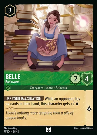 Carta Belle - Bookworm