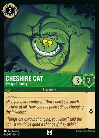 Carta Cheshire Cat - Always Grinning