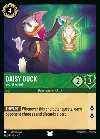 Carta Daisy Duck - Secret Agent