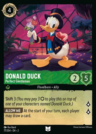 Carta Donald Duck - Perfect Gentleman