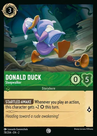 Carta Donald Duck - Sleepwalker
